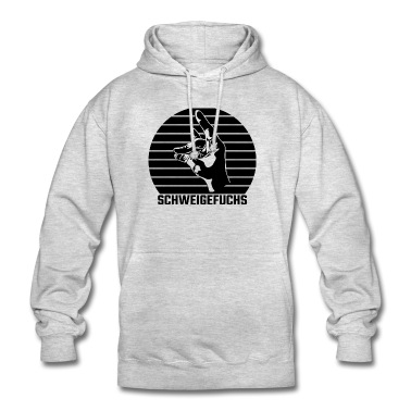 Klassenfahrt Hoodie - Geste Silhouette Geschenk Schweigefuchs Lehrer