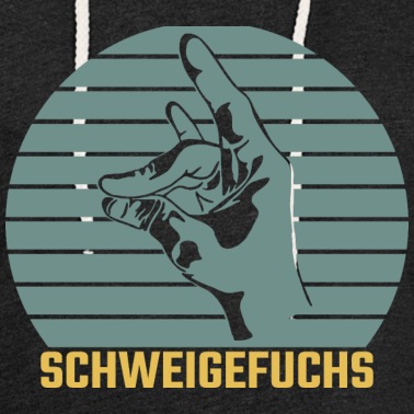 Klassenfahrt Hoodie - Geste Silhouette Geschenk Schweigefuchs Lehrer