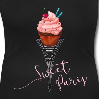Klassenfahrt T-Shirt - Paris Eiffelturm cupcake süß Eis liebe Frau pink l