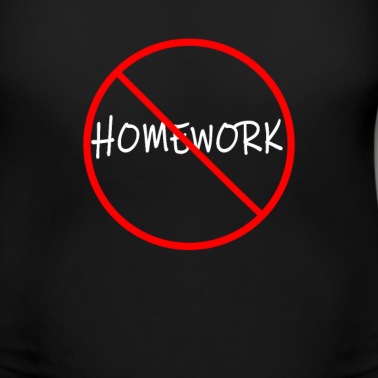 Klassenfahrt T-Shirt - Hausaufgaben Verboten Zone Geschenk Schulkind