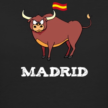Klassenfahrt T-Shirt - Spanien Madrid Stier Flagge Urlaub Reise geschenk