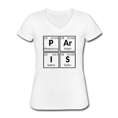 Klassenfahrt T-Shirt - Chemie Design Paris Periodensystem der Elemente