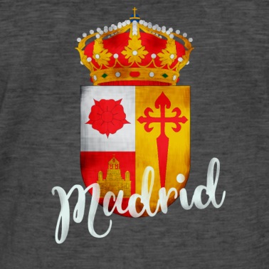 Klassenfahrt T-Shirt - Spanien Madrid Wappen Urlaub Tourist Erinnerung lo