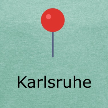 Klassenfahrt T-Shirt - Karlsruhe Stecknadel