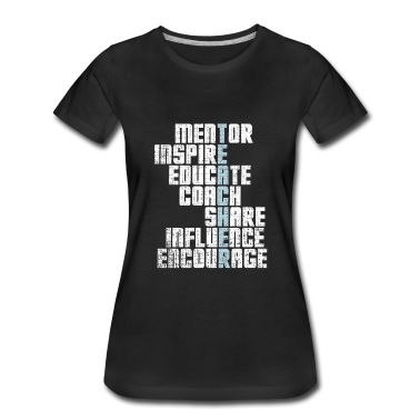 Klassenfahrt T-Shirt - Teacher Mentor Inspire Wörter Kreuzwort Lehrer
