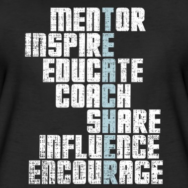 Klassenfahrt T-Shirt - Teacher Mentor Inspire Wörter Kreuzwort Lehrer