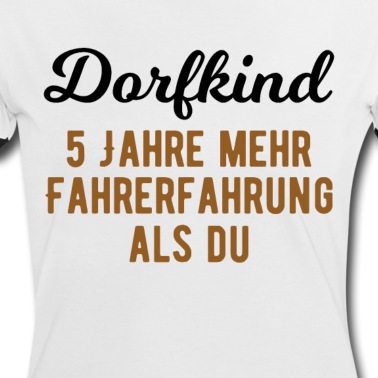 Klassenfahrt T-Shirt - Dorfkind Traktor vintage Spruch Geschenk