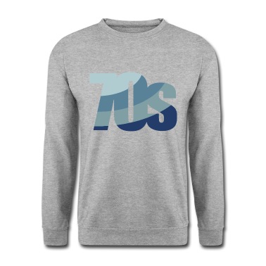 Klassenfahrt Pullover - 70s blau weiss kreis