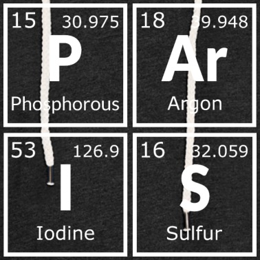 Klassenfahrt Hoodie - Chemie Design Paris Periodensystem der Elemente