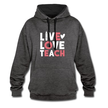 Klassenfahrt Hoodie - Live Love Teach Lehrer Geschenk Spruch Idee