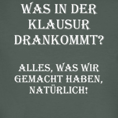 Klassenfahrt T-Shirt - Lehrer Klausurrelevant Lehrer Spruch Geschenk
