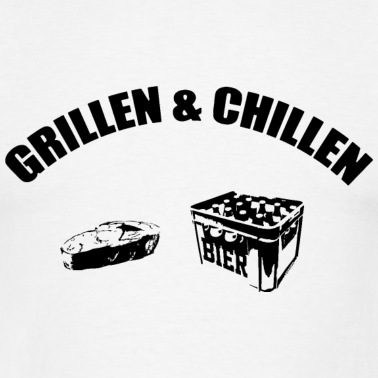 Klassenfahrt T-Shirt - grillen und chillen black grillnbier