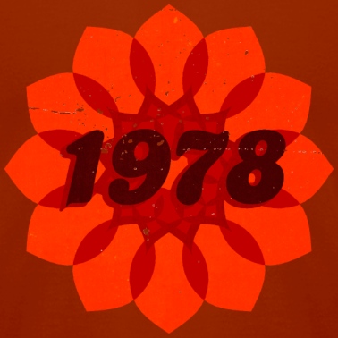Klassenfahrt T-Shirt - 1978 orange flower