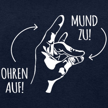 Klassenfahrt Pullover - Mund zu ohren auf Geschenk Schweigefuchs Lehrer