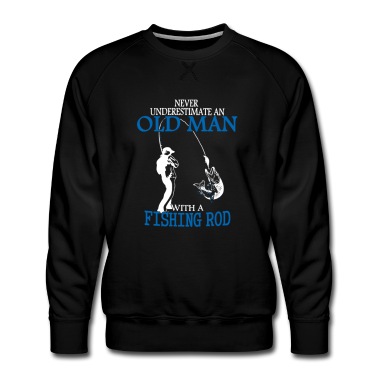 Angeln Pullover - Altes Mann Angelrute Geschenk Für Den Ruhestand