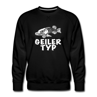 Angeln Pullover - Hecht geiler typ Fosch angeln Geschenk Spruch