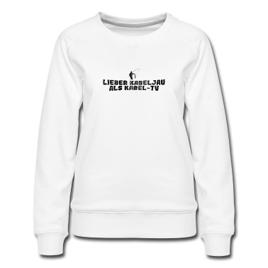 Angeln Pullover - Angler Lieber Kabeljau Als Kabel TV Geschenk Für A