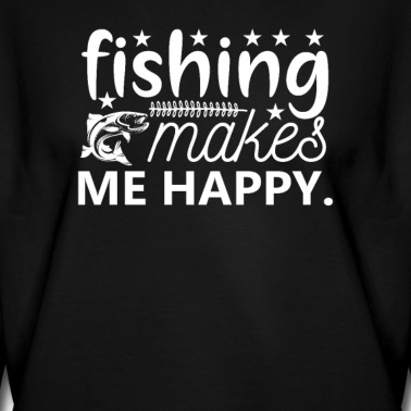 Angeln Pullover - Fishing makes me happy