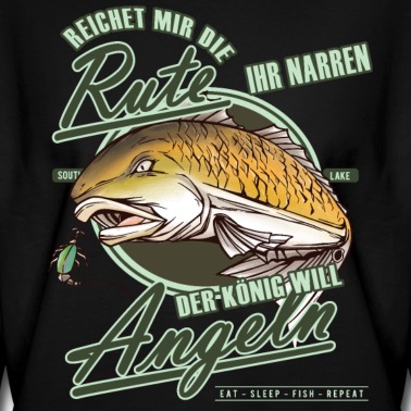 Angeln Pullover - Der König will Angeln