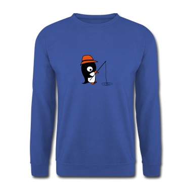 Angeln Pullover - pinguin am angeln