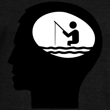 Angeln Pullover - Angeln, Nur Angeln im Kopf