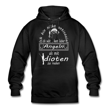 Angeln Hoodie - ich wuerde lieber angeln als mit idioten zu reden
