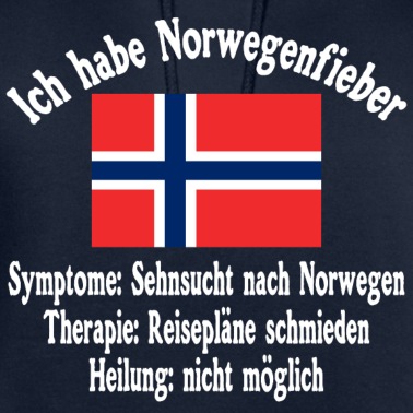 Angeln Hoodie - Ich habe Norwegenfieber - Norwegen - Abenteuer