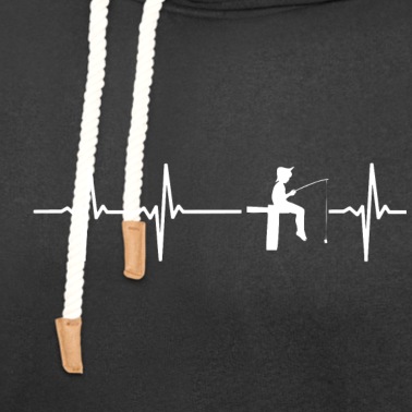 Angeln Hoodie - Ich liebe Angeln Kind Herzschlag Geschenk