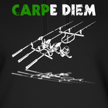 Angeln Hoodie - Carpe Diem Karpfen Angeln Karpfenangler Geschenk