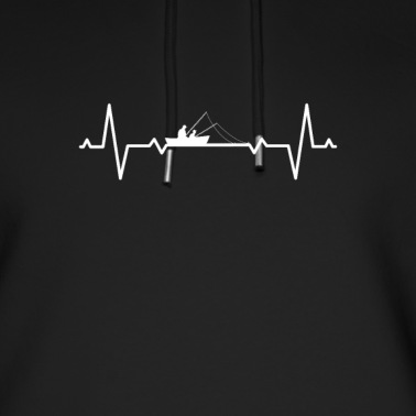 Angeln Hoodie - Angeln Angler Fische Fischen Fischer Herzschlag