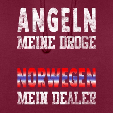 Angeln Hoodie - Angeln meine Droge - Norwegen mein Dealer