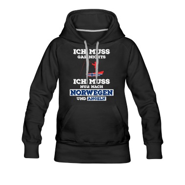 Angeln Hoodie - Norwegen Angeln Lustiger Spruch