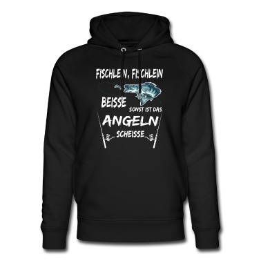 Angeln Hoodie - Fischlein beisse angeln lustiges funny geschenk