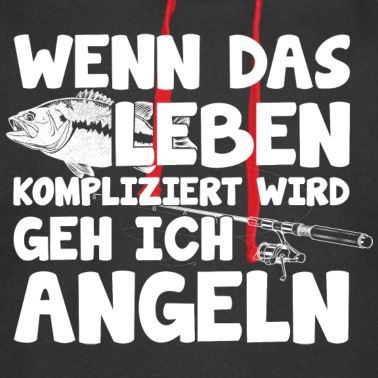 Angeln Hoodie - Angler Leben Sprüche Hecht Forelle neu Geschenk