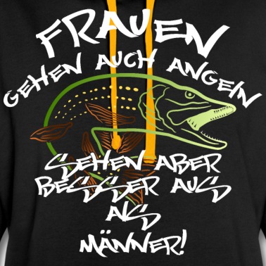 Angeln Hoodie - Angeln Fischen Frauen lustiger Spruch, Geschenk