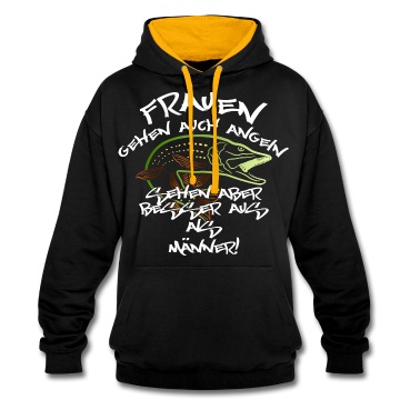 Angeln Hoodie - Angeln Fischen Frauen lustiger Spruch, Geschenk