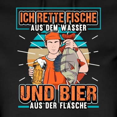 Angeln Hoodie - Angeln Fischen Bier Trinker Lustig Geschenk