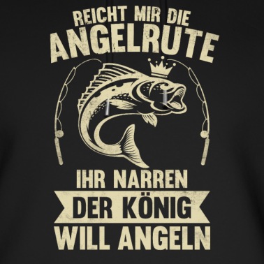 Angeln Hoodie - Angler Angelrute König Fischer Spruch Vintage