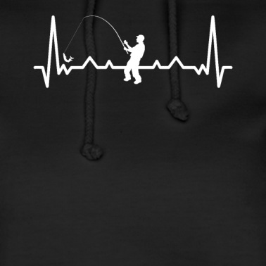 Angeln Hoodie - Fischer Angler Herzschlag Fischen Angel Fisch