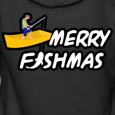 Angeln Hoodie - Merry Fishmas - Lustig Frohe Angeln Weihnachten