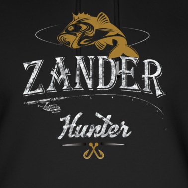Angeln Hoodie - Zander Hunter, Rute,Vintage,Angeln,Fischen