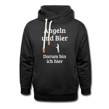 Angeln Hoodie - Angeln und Bier - darum bin ich hier