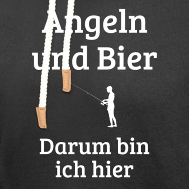 Angeln Hoodie - Angeln und Bier - darum bin ich hier
