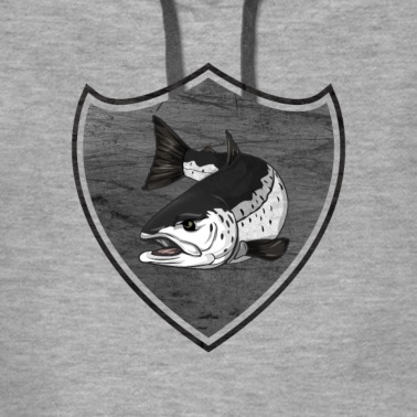 Angeln Hoodie - Meerforelle - Wappen MeFo