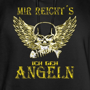 Angeln Hoodie - Mir reichts ich geh Angeln Spruch Skull Geschenk