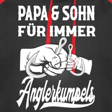 Angeln Hoodie - Papa und Sohn Angeln Spruch Geschenk
