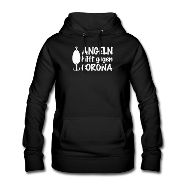 Angeln Hoodie - Angeln Corona Fisch Angel Virus Pandemie Geschenk