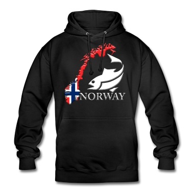 Angeln Hoodie - Norway Norwegen Angeln Urlaub Ferien Fjord Berge
