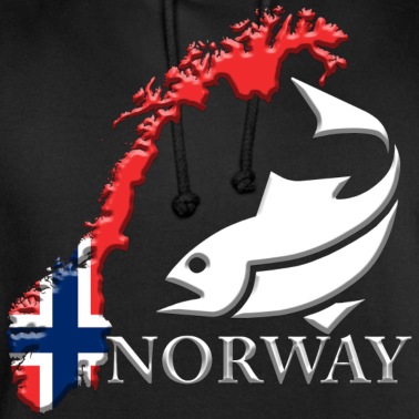 Angeln Hoodie - Norway Norwegen Angeln Urlaub Ferien Fjord Berge