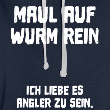 Angeln Hoodie - Angler Wurm Lustig Witzig Angeln Karpfen Geschenk
